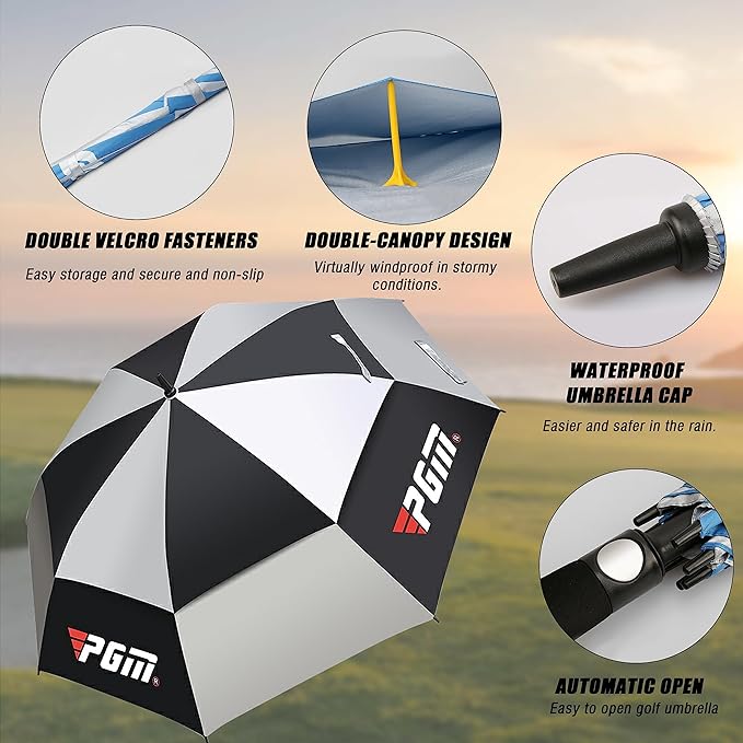 PGM Golf Umbrella – Lightweight, Windproof, and UV-Protective