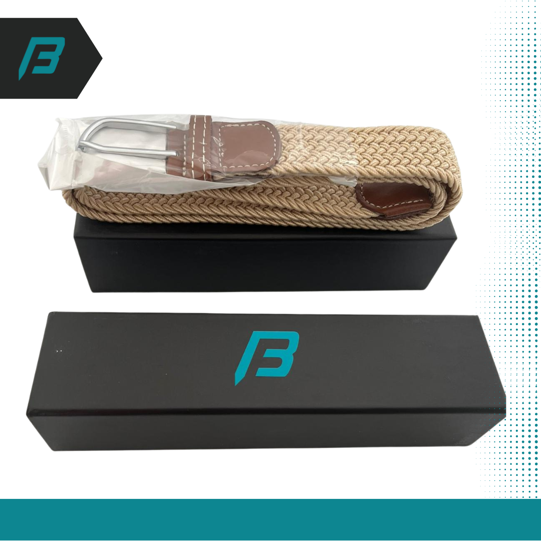 Big Fred's gevlochten elastische golfriem 