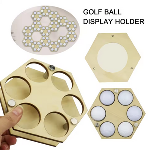 Honeycomb Golf Ball Display Holder – Stylish & Modular Storage for Your Collection