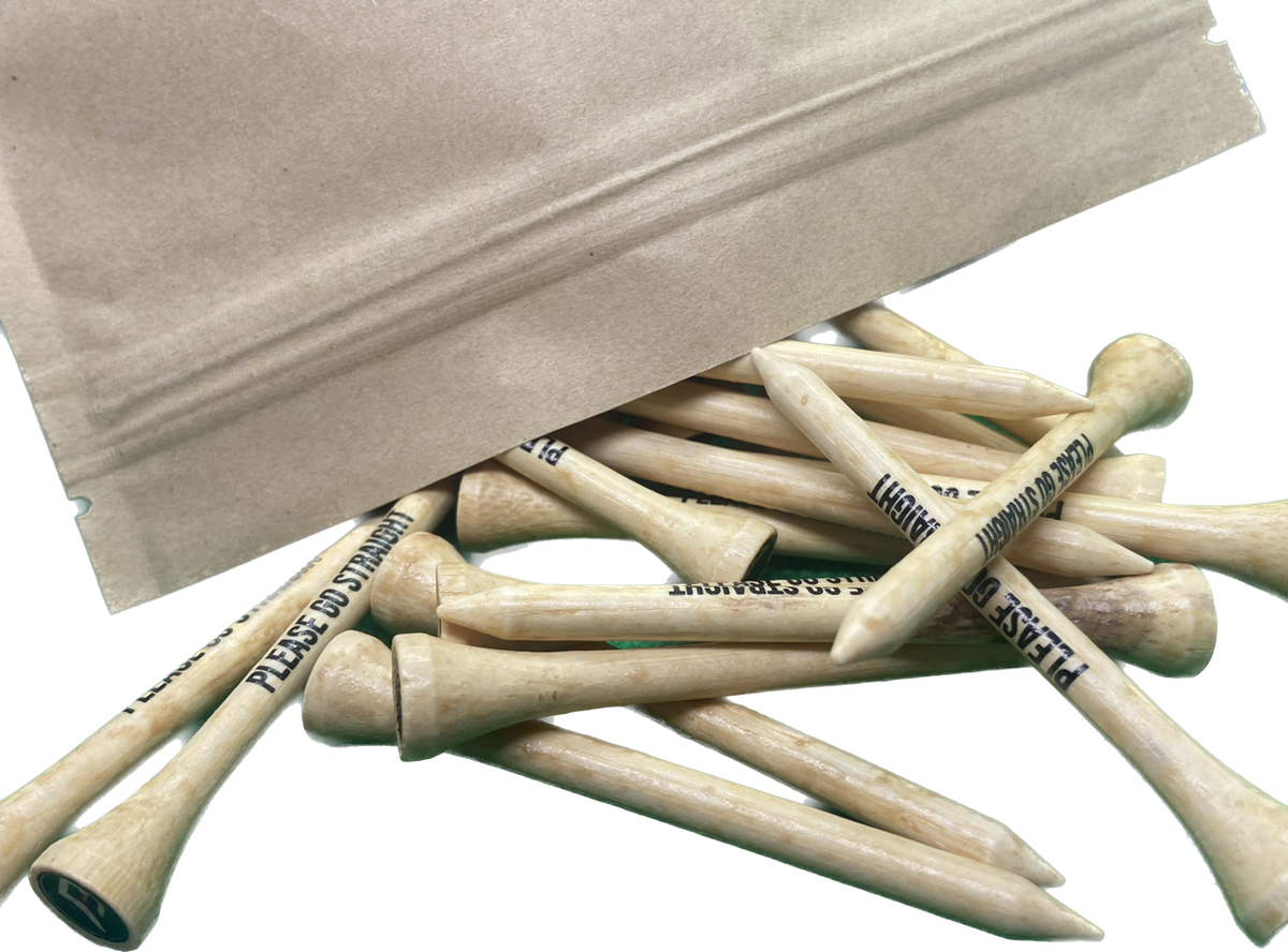 Big Fred's Sustainable Bamboo Golf Tees - Pack of 100 - Big Fred Golf